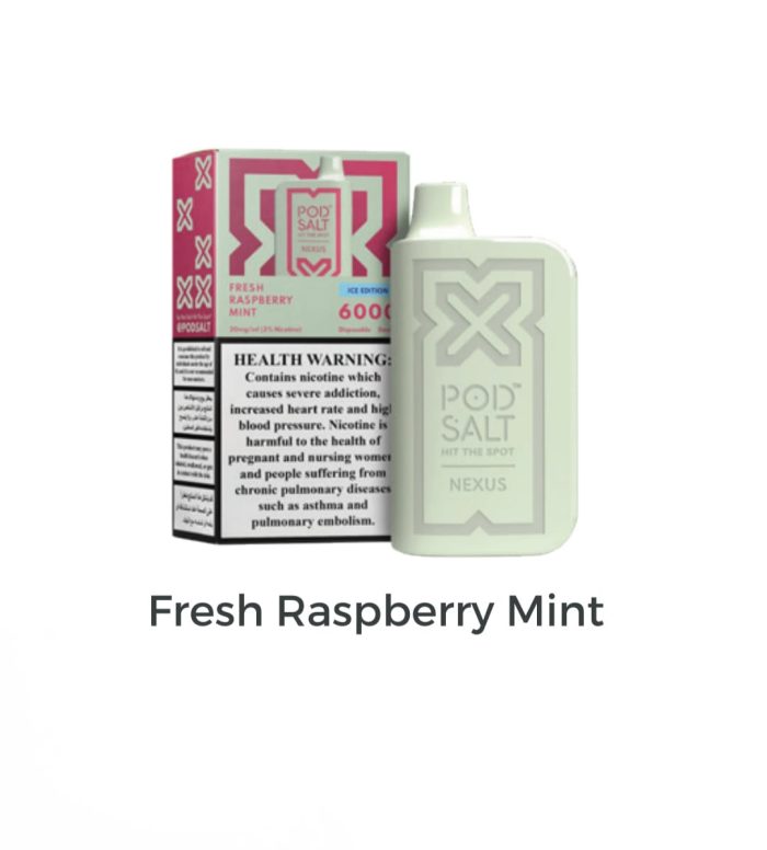 POD SALT NEXUS 6000 Puffs Fresh Raspberry Mint