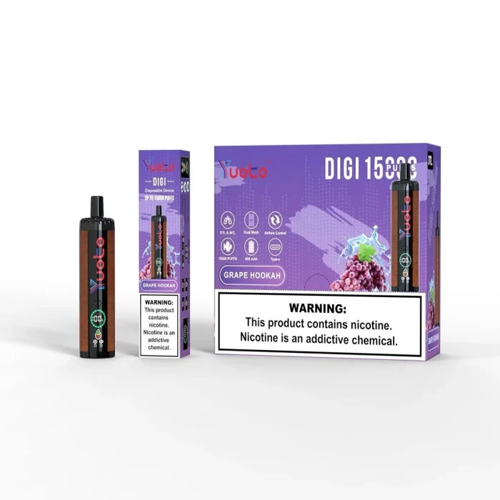 Yuoto Digi 15000 Puffs Grape Hookah