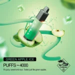 Tugboat Mega Flow 4000 Puffs Green Apple Ice