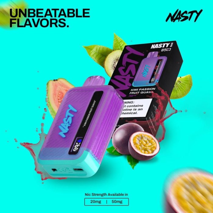 Nasty Bar 8500 Puffs Kiwi Passion Fruit Guava