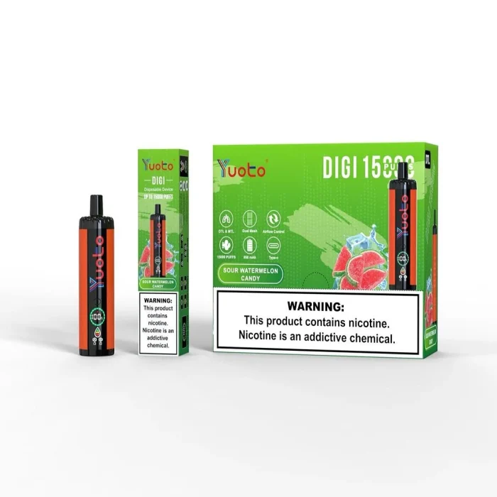 Yuoto Digi 15000 Puffs Sour Watermelon Candy