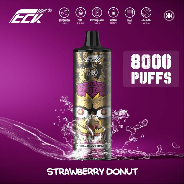 KK Energy Strawberry Donut 8000 Puffs