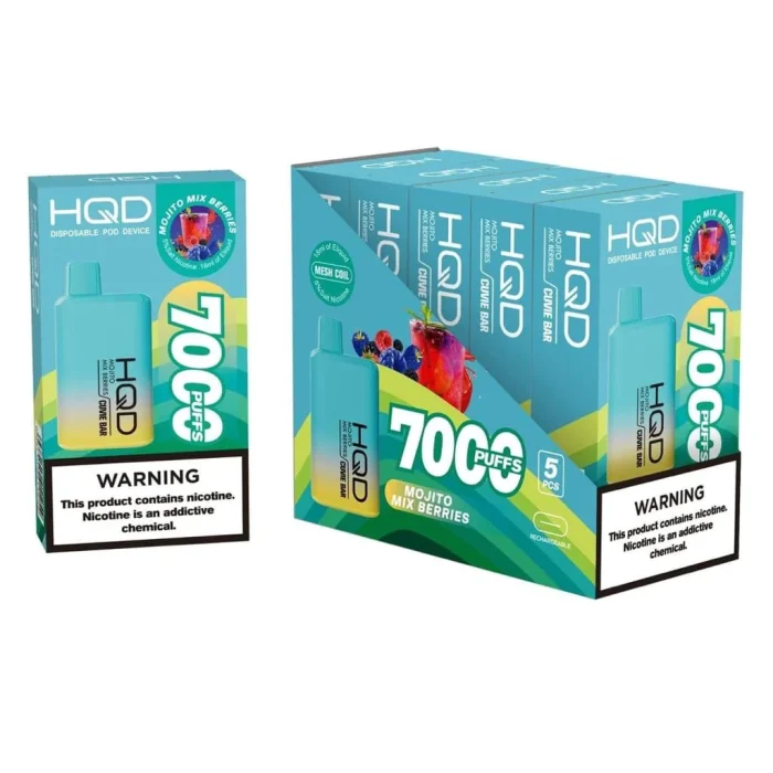 HQD Cuvie Bar 7000 Puffs Mojito Mix Berries