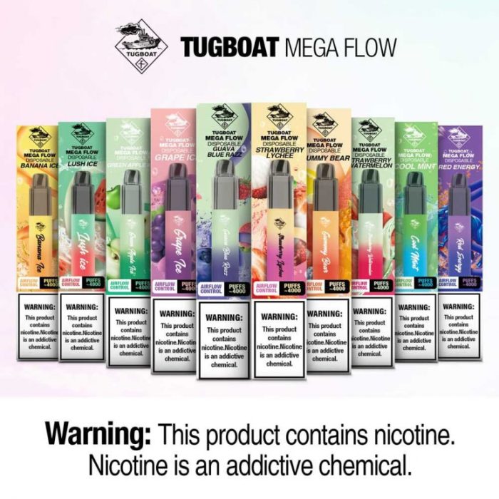 Tugboat Mega Flow 4000 Puffs